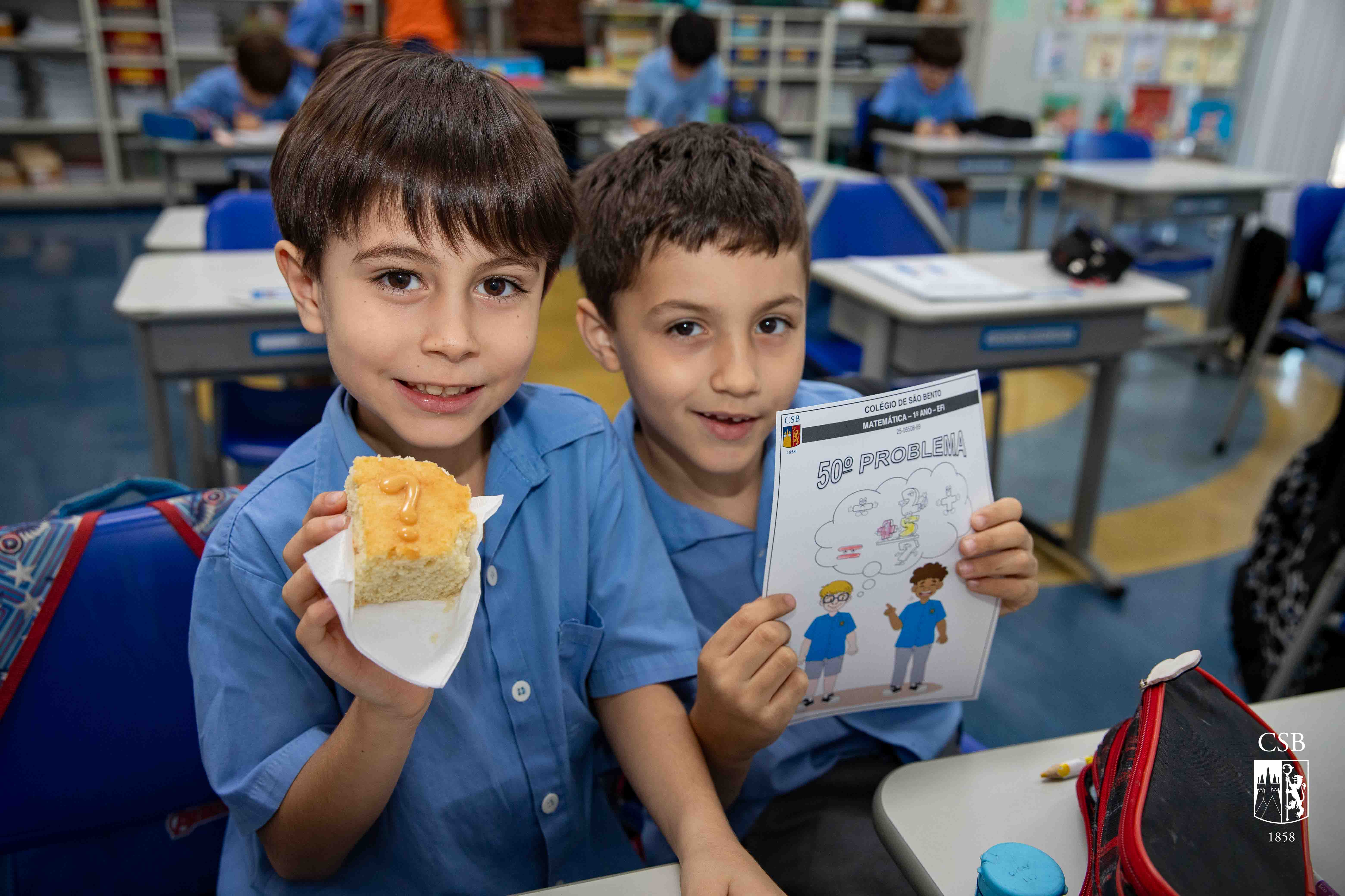 1º ano EF comemora o 50º probleminha